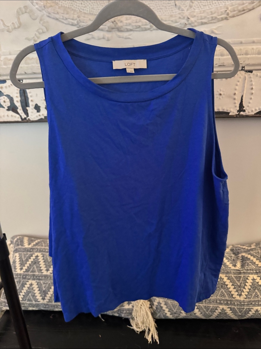 LOFT Royal Blue Sleeveless Tank Top